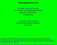 Bild Thimm Monika Dr.med. Fachrztin fr Allgemeinmedizin , Ulrich Dr.med. Facharzt fr Innere Medizin