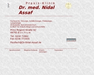 Website Assaf Nidal Dr. med. FA für Chirurgie / Gefäßchirurgie / Phlebologie / Lymphologie /