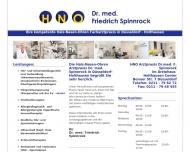 Hals-Nasen-Ohren Arztpraxis Dr. med. Friedrich Spinnrock Startseite