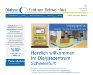 Website Dialyse Zentrum Schweinfurt , Harlos Joachim Dr.med., Berweck Susanne Dr.med., Schwedler Susanne PD Dr.med.