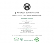 Website Kmetsch Baumschulen