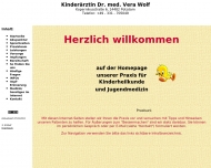 Website Wolf Vera Dr. Kinderärztin