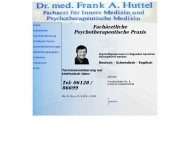 Bild Huttel Frank A. Dr.med. Psychotherapeutische Praxis