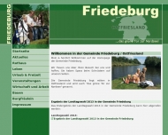 Bild Webseite  Friedeburg