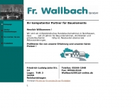 Bild Wallbach Fr. GmbH Baustoffe