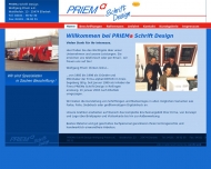 Bild PRIEMa Schrift Design