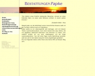 Website Bestattungen Papke
