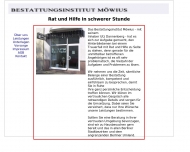 Website Bestattungsinstitut M�wius