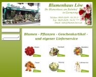 Website BLUMENHAUS AM BAHNHOF FLEUROP SERVICE