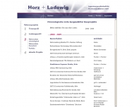 Website Horz + Ladewig Ingenieurgesellschaft für Baukonstruktionen