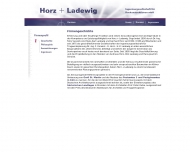 Website Horz + Ladewig Ingenieurgesellschaft für Baukonstruktionen
