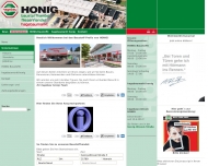 Website Honig Baustoffe e.Kfm.