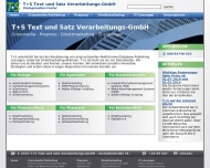Crossmedia - Prepress - Direktmarketing - IT-L?sungen T+S Text und Satz Verarbeitungs-GmbH