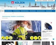 Website Kolzen Arbeitsschutz- und Textilvertrieb