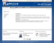 Website AFT Automatisierung und Fördertechnik
