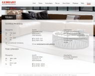 Website GEBHART Möbel