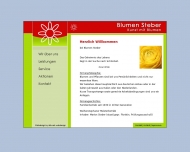Bild Steber Kunst mit Blumen
