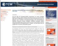 Website TCW Transfer Centrum für Produktions-Logistik u. Technologie-Management