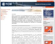 Website TCW Transfer Centrum für Produktions-Logistik u. Technologie-Management