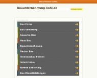 Website Bauunternehmung Kohl