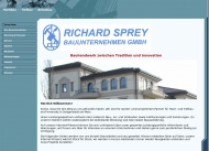 Website Richard Sprey Bauunternehmen