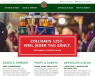 Website Zollhaus 1257