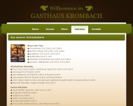 Website Gasthaus Krombach