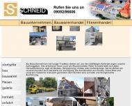 Website Schneid Johann Bauunternehmen