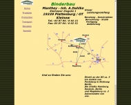 Website Binderbau Manthey Inh.Andreas Dahlke