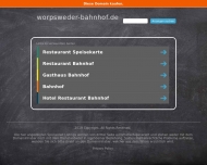 Bild Worpsweder Bahnhof Restaurant und Bro