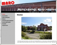 Website MARO Industrievertretungen und Verwaltungsgesellschaft