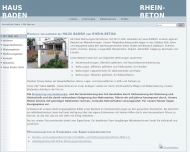 Website Haus Baden Bauträger-Gesellschaft