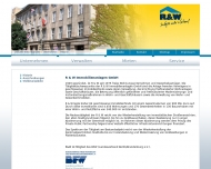 Website R & W Immobilienanlagen