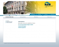 Website R & W Immobilienanlagen