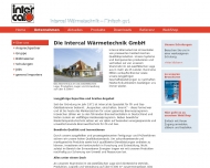 Website Intercal Wärmetechnik