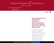 Website Bestattungshaus Francke Inh. Rainer Francke