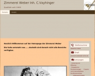 Website Weber Friedrich Inh. Christoph Vayhinger Zimmerei