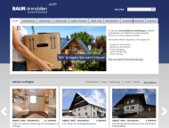 Website Baur Immobilien Immobilienagentur
