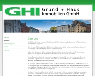 Website GHI Grund u. Haus Immobilien