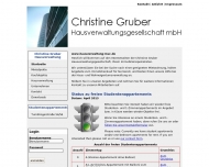 Website Gruber Christine Immobilien Verwaltung und Vermittlung