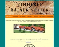 Bild Webseite Zimmerei Vetter Fischerbach