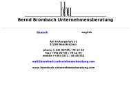 Bild Brombach Bernd Unternehmensberatung