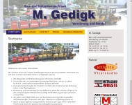Bild Gedigk Michael Baumaschinenvermietung