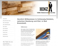 Zimmerei Hinz - Startseite - Solide Zimmererarbeit am Bau aus Bad Bramstedt