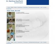 Website Seyffarth Matthias Dr. Facharzt f�r Kieferorthop�die