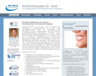 Website Dr.med. Held Fachzahnarzt für Kieferorthopädie in Magdeburg