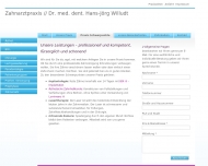 Website Willudt Hans-Jörg Dr. , Zimmer Jürgen Dr. Zahnarztpraxis