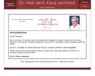 Bild Leonhard Klaus Dr.med.dent.