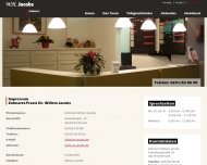 Website Jacobs Willem H. Zahnarzt