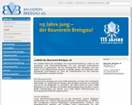 Website Bauverein Breisgau eG